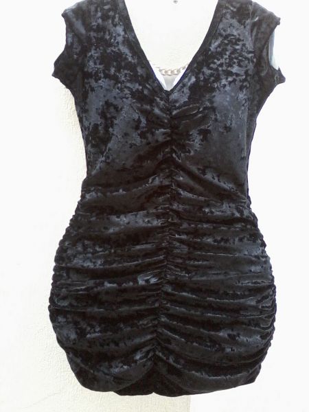 Vestido em Veludo - Preto