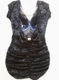 Vestido em Veludo - Preto
